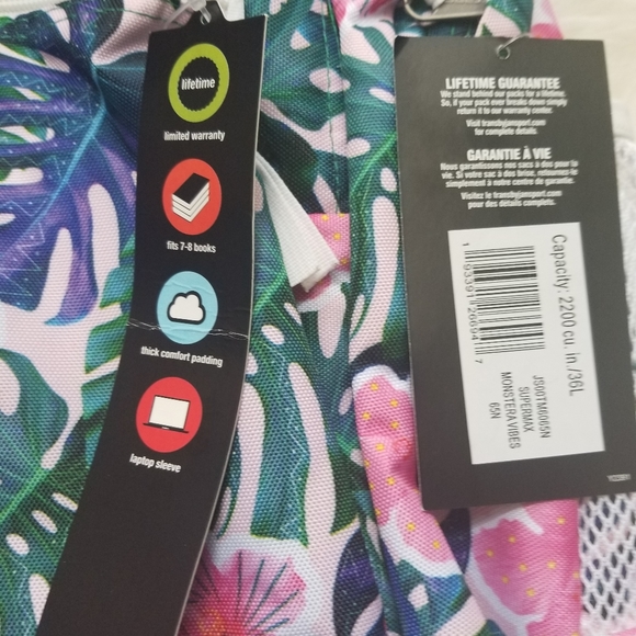 Trans by Jansport back Pack - Picture 3 of 3